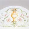 acanthus leaves and flowers painted ornament in panel