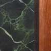 marble effect paintwork used to imitate Sea Green marble on wall