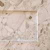square column marbled to look like breccia marble