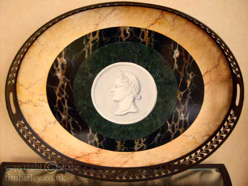 hand painted butlers tray decorative accessory