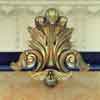 oil gilding paint effects on curtain finial